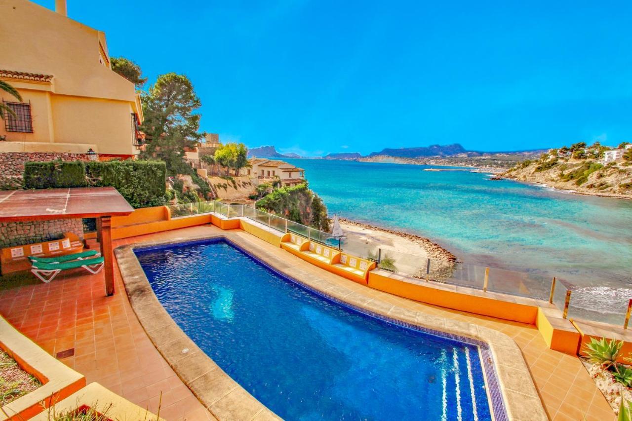 El Portet - Beachfront Holiday Home With Private Pool In Moraira Exterior photo
